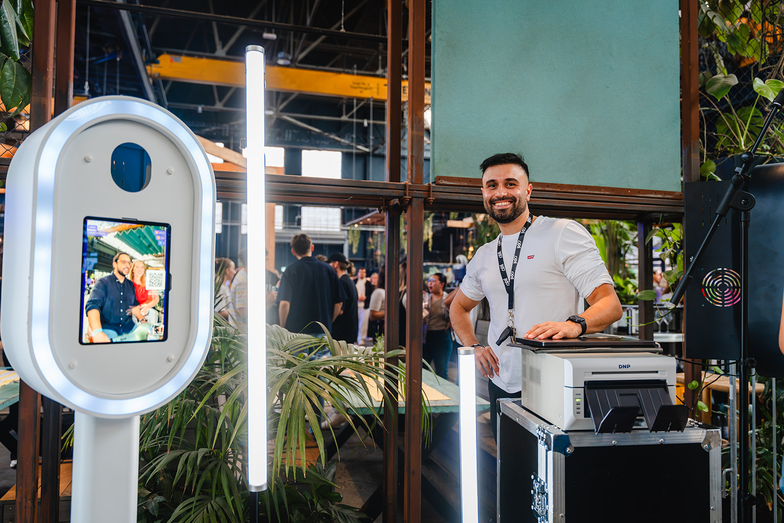 Betreute Fotobox mit Druckstation beim WPP Media Sommerfest